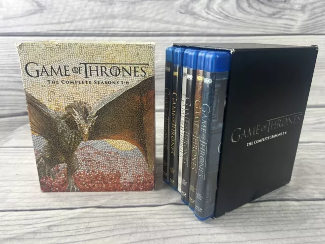 Game of Thrones The Complete Seasons 1-6 (Blu Ray, 2016) Box Set