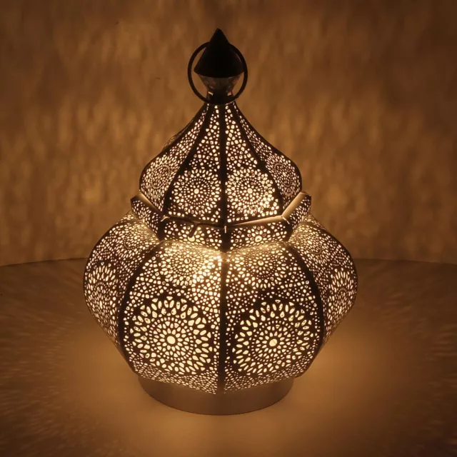 Orientalisches Windlicht Abir schwarz marokkanische Laterne Kerzenhalter