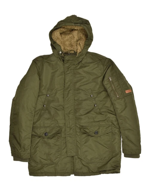 JACK JONES Mens Tech Parka Jacket Size Small Down Feather 21.00 PicClick UK