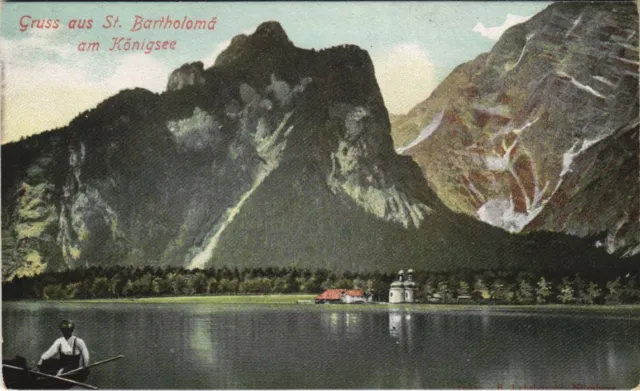 CPA AK St. Barholoma am Konigssee - View - View GERMANY (1064744)