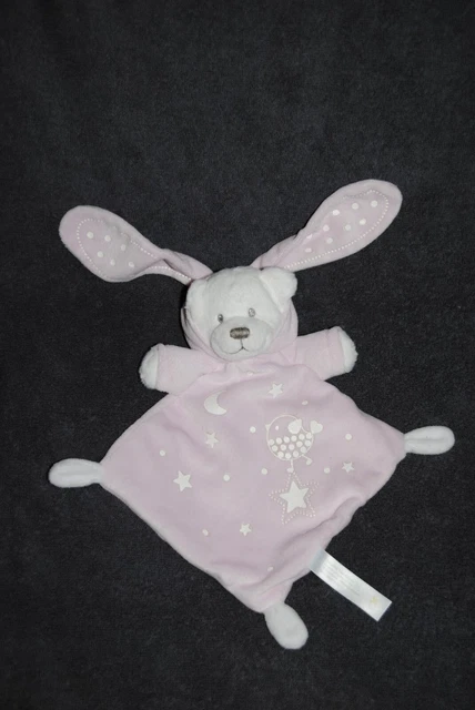 Doudou Plat Ours Déguisé Lapin Rose SIMBA TOYS NICOTOY KIABI Luminescent  TTBE 3