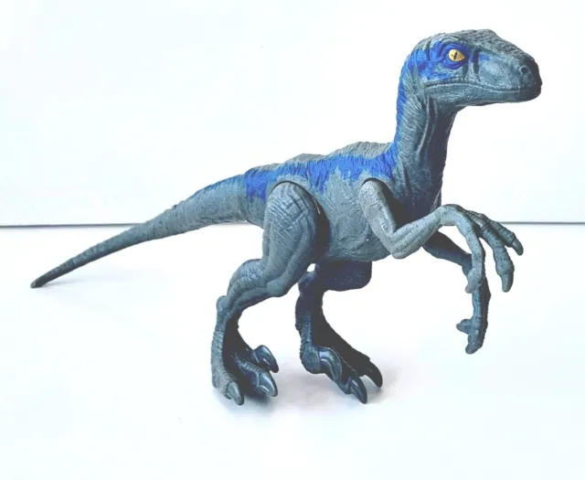 Jurassic World Fallen Kingdom 12” Large Basic Velociraptor Blue Dinosaur Figure