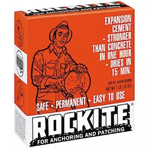 4 Set- Hartline ROCKITE-10001-1LB 10001 Rockite Expansion Cement 15 Min 1 Lb