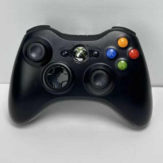 Official Microsoft Xbox 360 Wireless Controller - OEM - BLACK - New Sticks