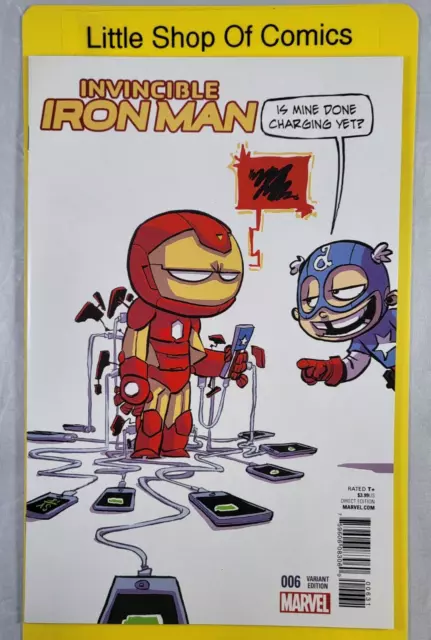 Invincible Iron Man #6 Skottie Young Variant 2016 Marvel Comics