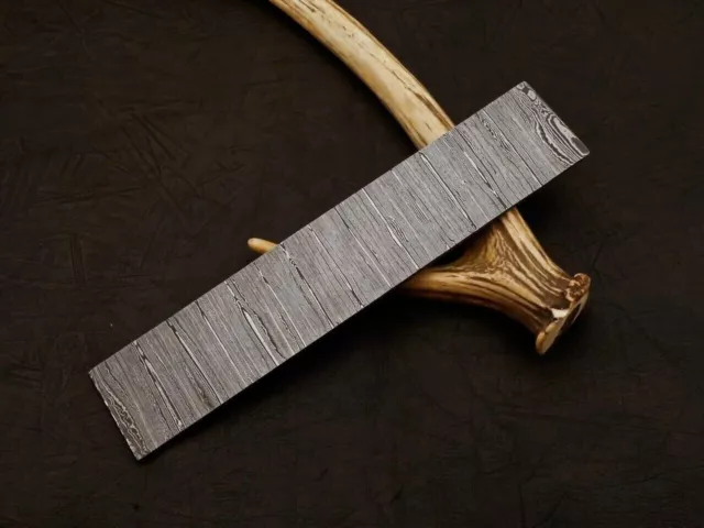 10 inch Hand Forged Damascus Steel Billet Bar Knife Making "Twisted Pattern"