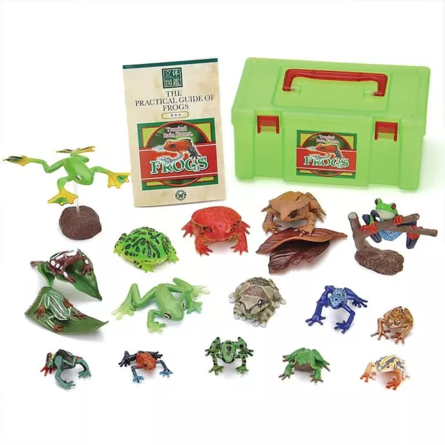 COLORATA Real Figure Tropical Rain Forest FROGS BOX w/ Tracking NEW