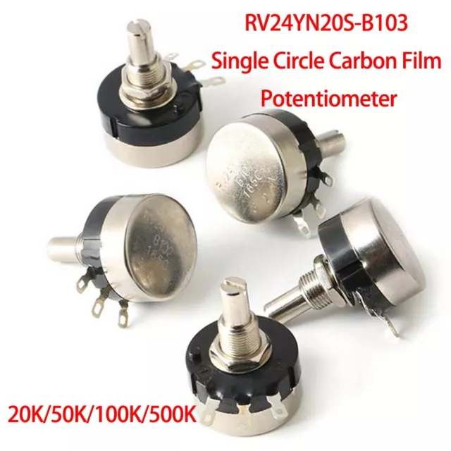 RV24YN20S-B103 Single Circle Carbon Film Potentiometer 20-500K Variable Resistor