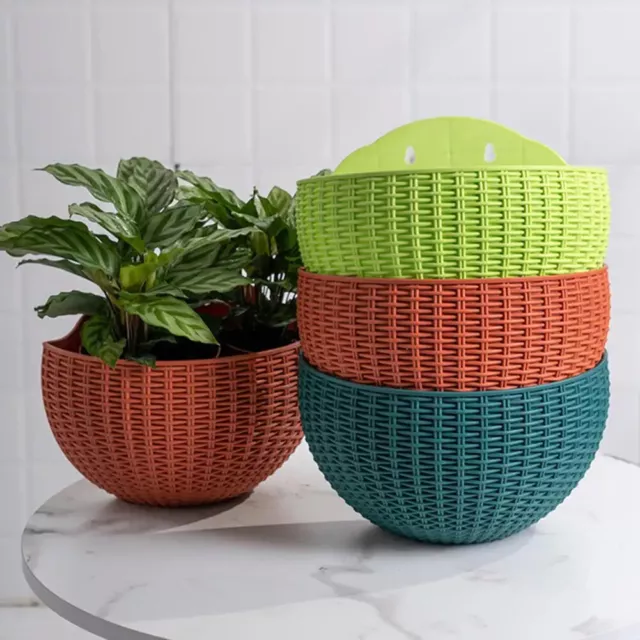 Flower Pot Exquisite Wall-mounted Plastic Wall Hanging Basket Flowerpot