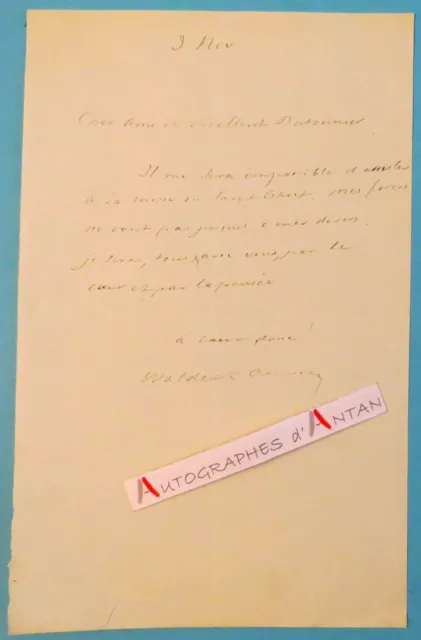 ● L.A.S Pierre René WALDECK ROUSSEAU Fut Président du Conseil Messe Saint Esprit