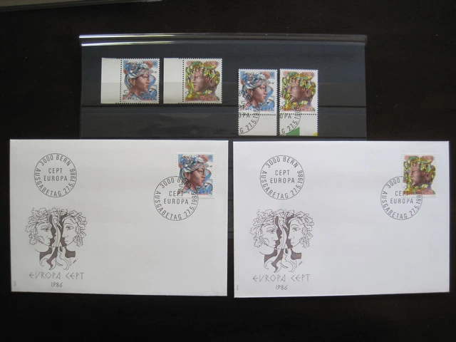 Schweiz MiNr. 1315-1316  postfrisch**+ gestempelt +FDC  (GB 955)