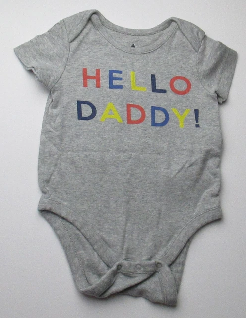 Infant Baby Boys 6-12 Months Baby Gap Hello Daddy Shirt