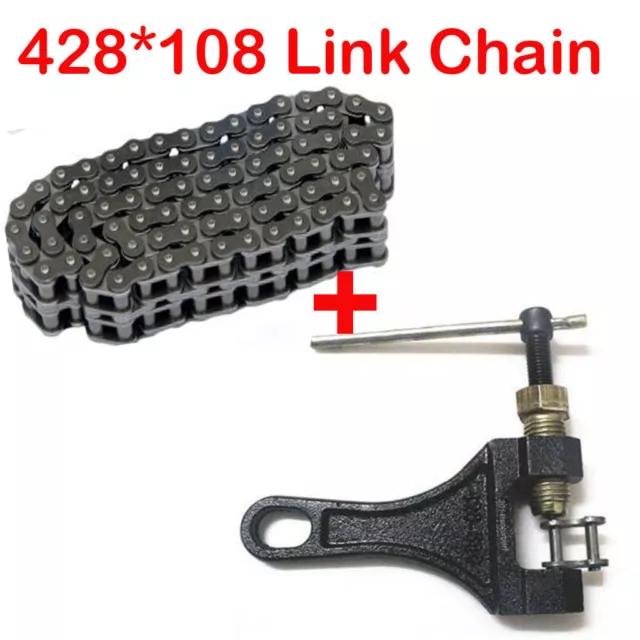 428 108L Links Drive Chain 150cc 125cc 250cc 140cc ATV QUAD DIRT BIKE PIT BUGGY