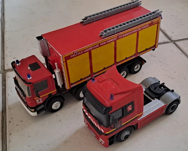 ELIGOR 115018 Echelle 1/43 | RENAULT MIDLUM 270 DOUBLE CABINE TANKER TRUCK GIMAEX POMPIERS CORSE DU SUD FORESTIERS 2009 YELLOW BLACK