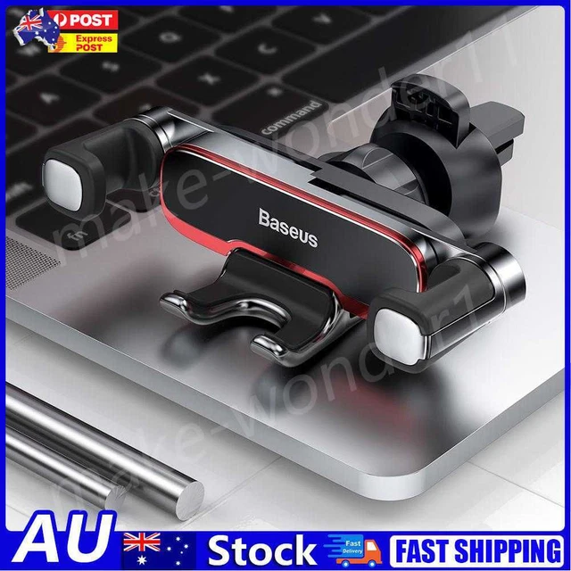 AU Baseus Car Phone Holder Bracket Metal Gravity Auto Air Vent Cellphone Stand