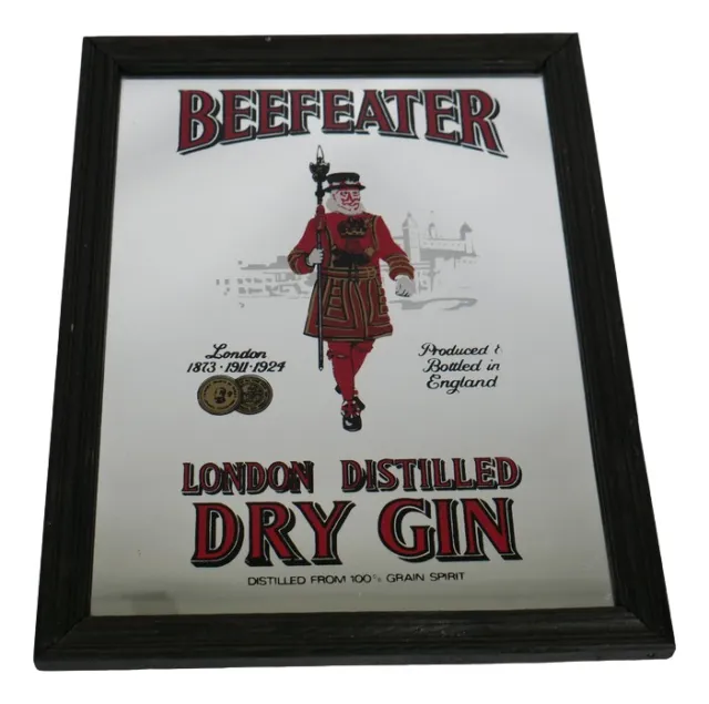 Beefeater Dry Gin Mirror Bar Wall Advertising Mirror Sign