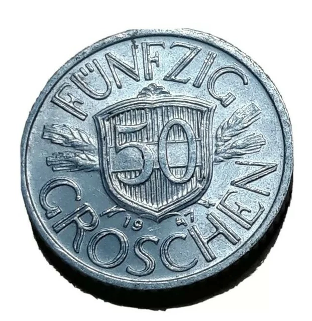 Austria 50 Groschen 1947 Coin KM# 2870