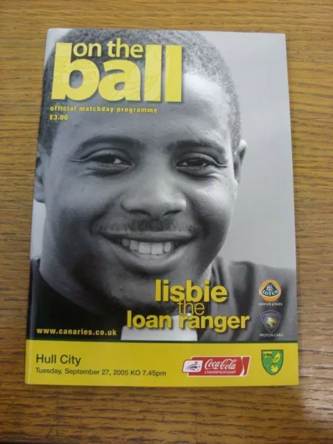 27/09/2005 Norwich City v Hull City  . UK ORDERS ALL INCLUDE FREE ROYAL MAIL POS