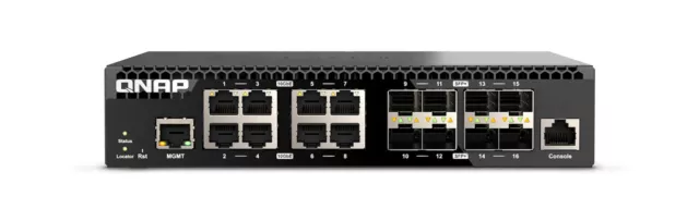 QSW M3216R 8S8T - Commutateur - Managed - 8 x 100 / 1000/2.5G/5G/10GBase-T + 8 X