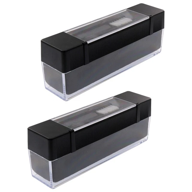 2Pcs Vinyl Record Cleaner Cleaning Brush Dust-Remover for Vinyl Record Play P3I1