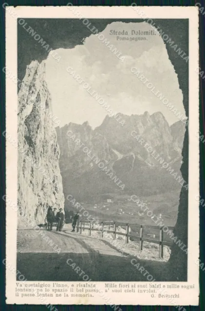 Belluno Strada delle Dolomiti Pomagagnon Bertacchi cartolina VK4115