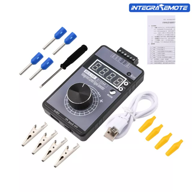 High-precision handheld signal generator without battery voltage ±0-5-10V