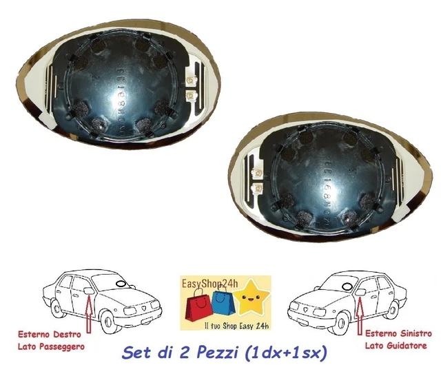 Specchietto Retrovisore Termico Destro Per Alfa Romeo Giulietta, Mito, 159 - Lato Passeggero