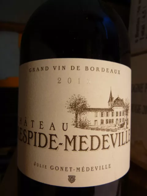 Lot De 3 Chateau Respide Medeville 2010- Grande Vin De Graves