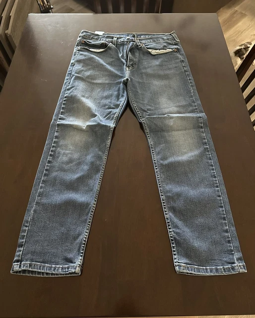 LEVI'S LEVIS 502 Regular Taper Fit Jeans Denim Blue Mens Sz 34W x
