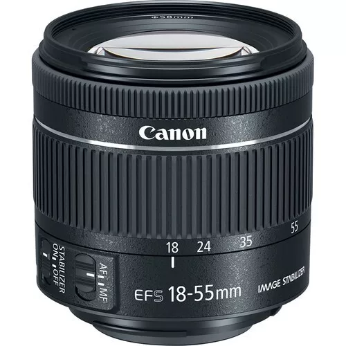 (Open Box) Canon EF-S 18-55mm f/4-5.6 IS Image Stabilizer STM Zoom Kit Lens