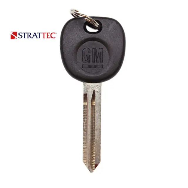 Strattec New Uncut Blank Chipped Transponder Key Replacement for GM PK3 Z Keyway