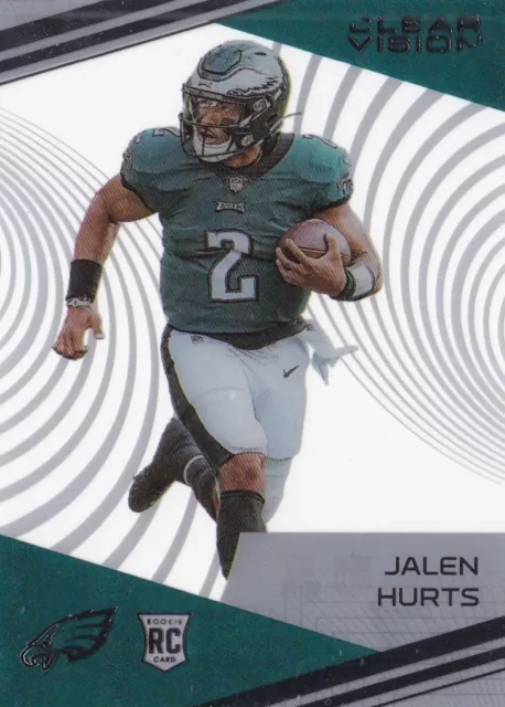 Jalen Hurts 2020 Panini Chronicles Clear Vision Rookie