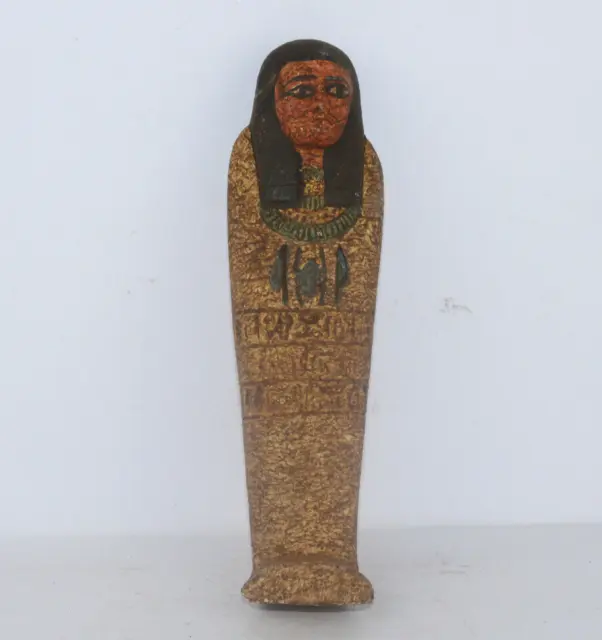 RARO ANTIGUO EGIPCIO ANTIGUO TUMBA DEL FARÓN USHABTI Shabti Stand Estatua BA