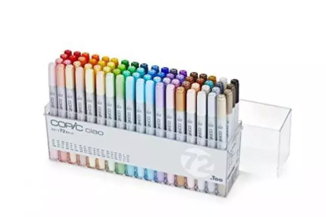 Too Markers Copic Ciao Start 72 Color Set Marker Art Pen Supplies Drawing