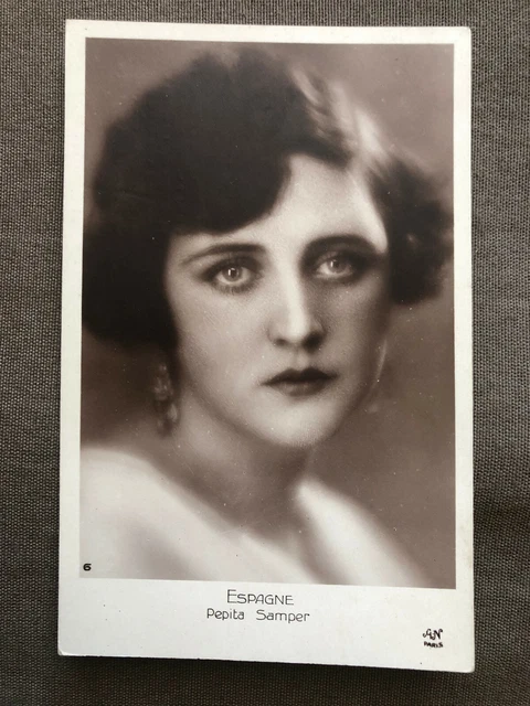 Miss Spain Pepita Samper Postcard - Miss Europe 1929 Contest