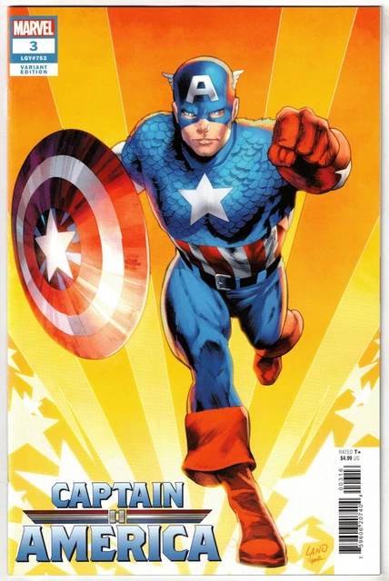 Captain America #3 (2023)- 1:25 Greg Land Variant- Marvel- Vf+