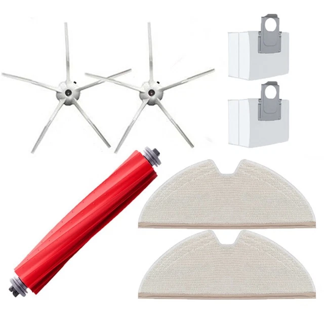 Kit Accessoires Roborock S7 MaxV Ultra / S7 Pro Ultra / G10 / G10S – 2 Brosses + 1 Filtre à Eau | Entretien Facile