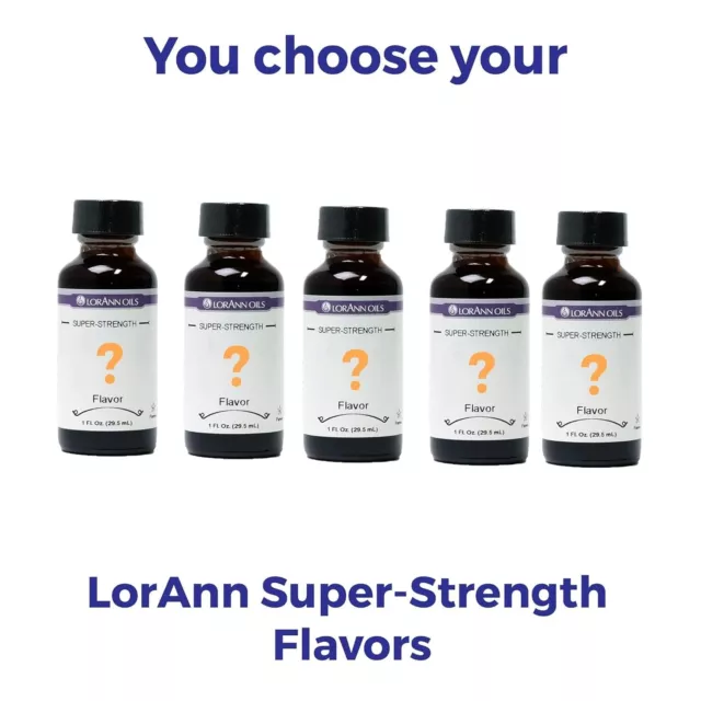 LorAnn Oils 1 Oz Ounce Super Strength Flavor Flavoring Extract Candy You Choose!