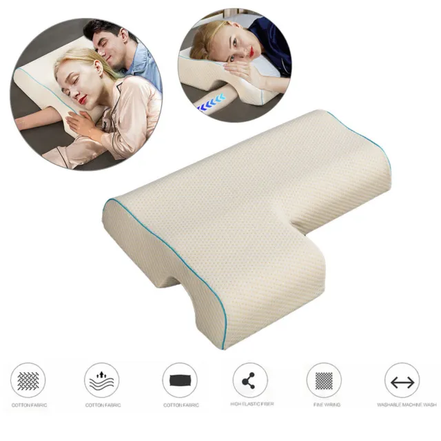 Couples Pillow Arched Cuddle Pillow W/Memory Foam Anti Pressure Hand Pillow GU