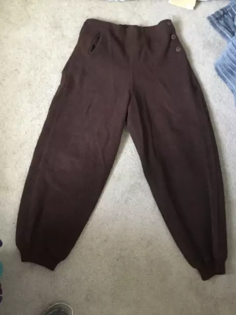 Vintage 1930’s brown wool winter  Pants  Pocket 30’’ Waist