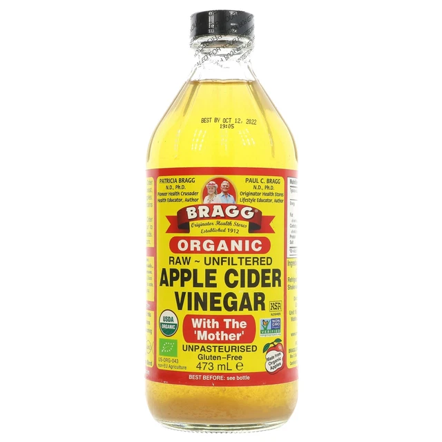 BRAGGS APPLE Cider Vinegar w/Mother 10 x 473ml £70.72 PicClick UK
