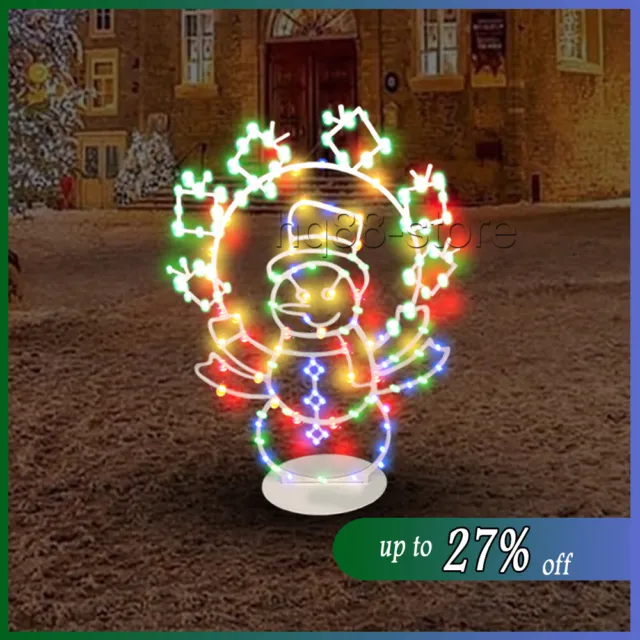 Zum Selbermachen Outdoor Pinguin Schneemann Beleuchtung LED Weihnachten Silhouette Gartenlampe Dekor