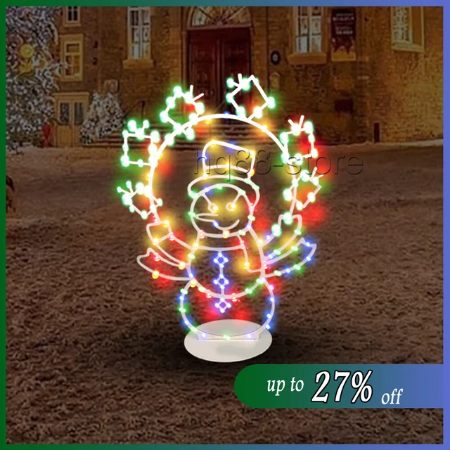Zum Selbermachen Outdoor Pinguin Schneemann Beleuchtung LED Weihnachten Silhouette Gartenlampe Dekor