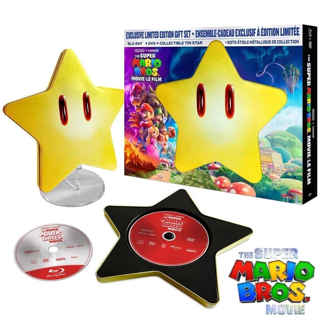NEW SUPER MARIO Bros Movie Exclusive Limited Edition Gift Set Tin Star