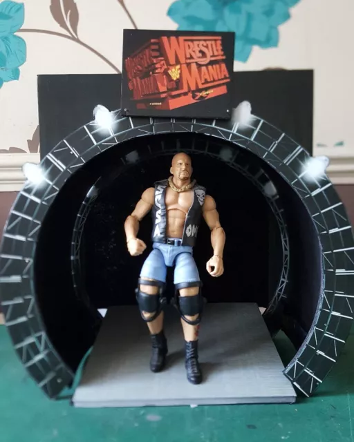 wwe wwf attitude era custom wrestlemania 14 stage for wrestling figures