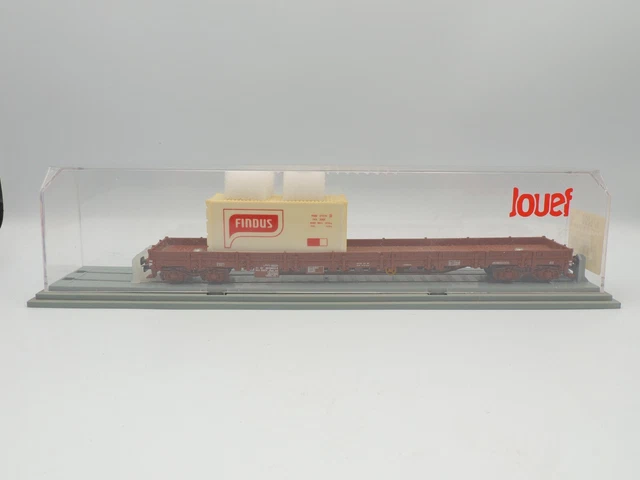 Jouef HO Grue Et Wagon Porteur HJ6142 - Train électrique - Comme Neuf