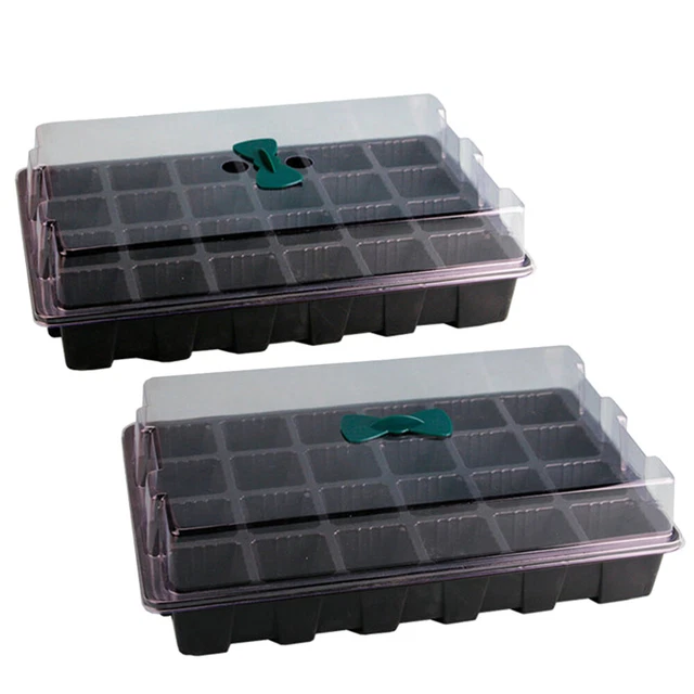 Lot De 6 Plateaux De Germination Avec Trous - 54,5x28,5 Cm - Pour Semis Et Jardinage