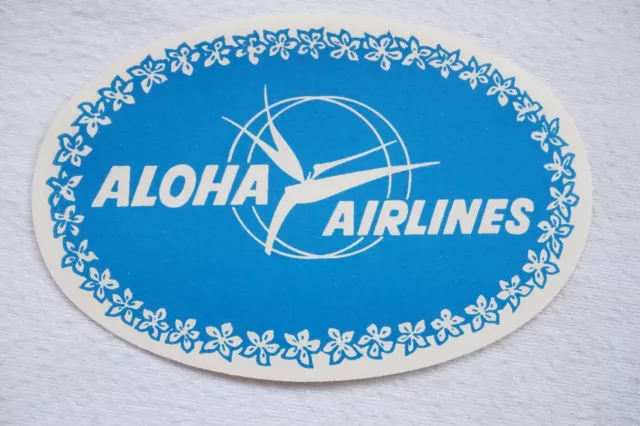 Aloha Airlines Airline Luggage Label