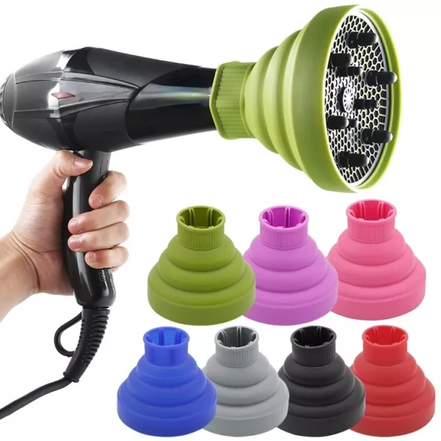 Universal Folding Silicone Hair Dryer Blower Hood Diffuser Hairdress Tool❀