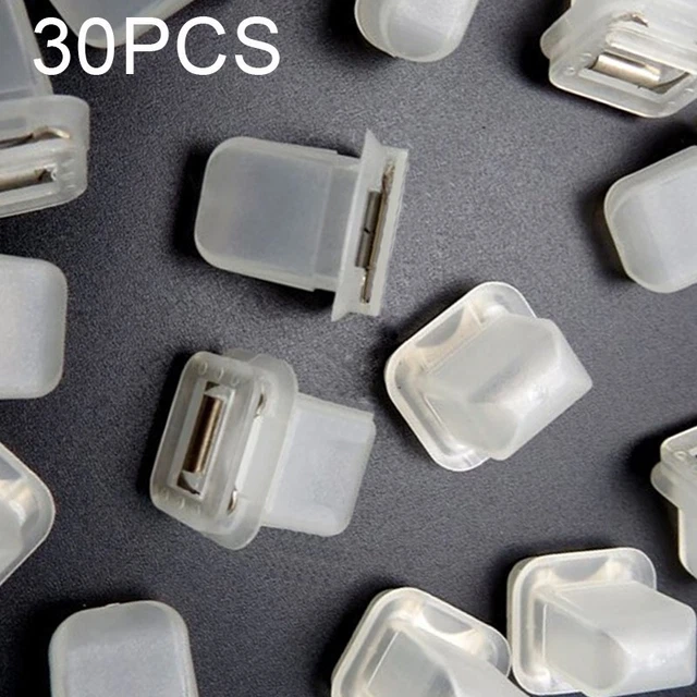 Lot De 60 Clips De Fixation Voiture TDDL - HE25 - Pour Couvercle Moteur - Noir/Argent
